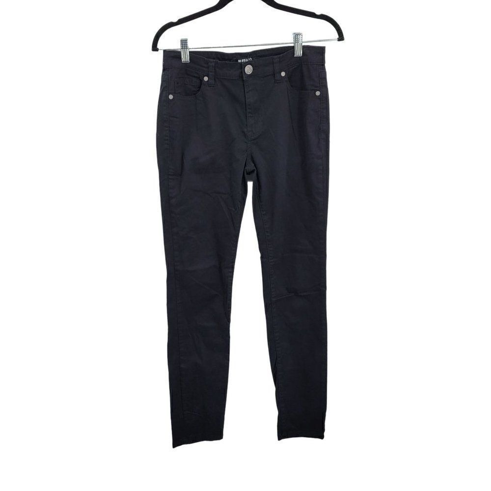 Buffalo David Bitton Hope Mid-rise Stretch Skinny Jeans 8/29 Black‎ 5 Pocket
